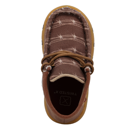 Twisted X Infant's Chukka Dark Brown & White Driving Moc ICA0042