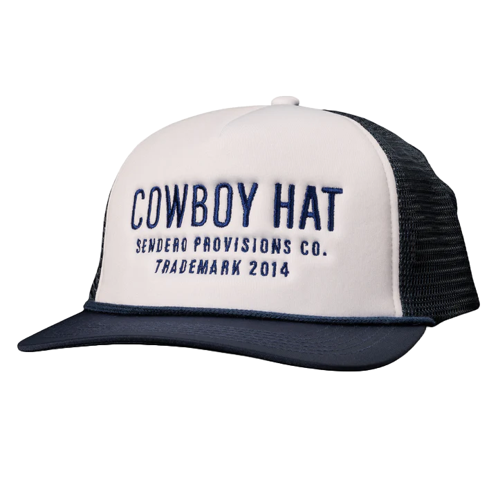 Sendero Provisions Co. Men's Navy & White "Cowboy Hat" Cap SPCH121F16FZZ