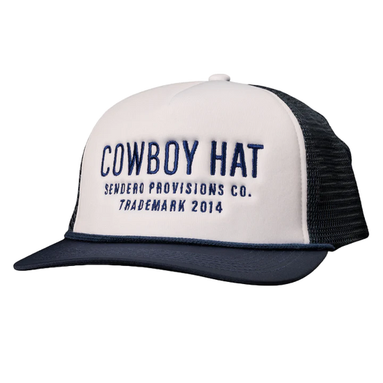 Sendero Provisions Co. Men's Navy & White "Cowboy Hat" Cap SPCH121F16FZZ