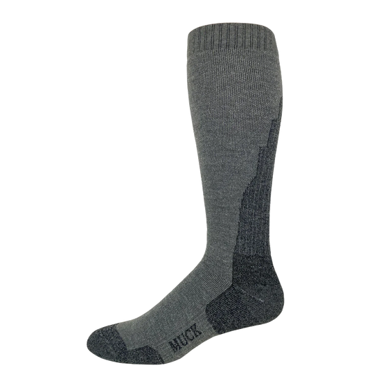 Muck Boot Men's Merino Wool Gradual Compression Grey Boot Sock 72897-2400