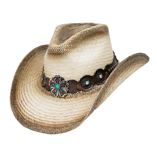 Ariat Ladies Tem Natural Brown Straw Hat 05-1013