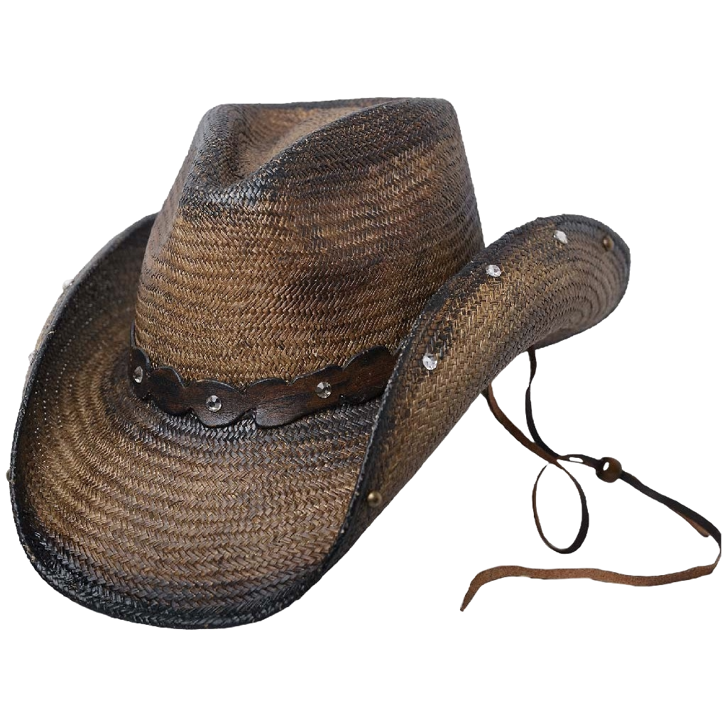 Austin Handmade Hats Savanna Dark Brown Straw Hat 05-601