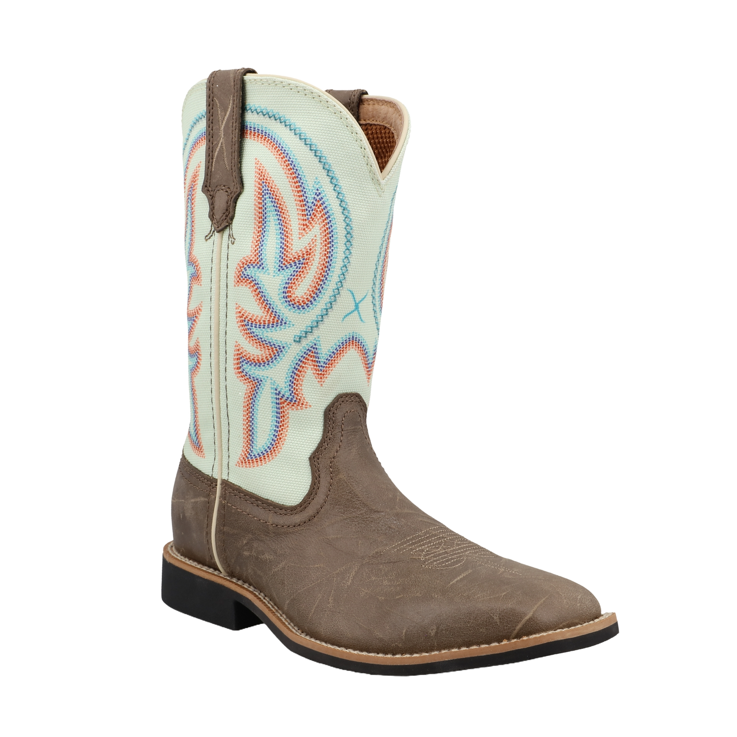 Twisted X Children's Top Hand Desert Taupe & Cucumber Western Boot YTH0029