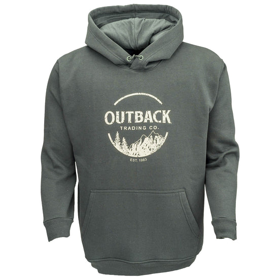 Outback Trading Company Olive Graphic Logo Hoodie 40281-OLV