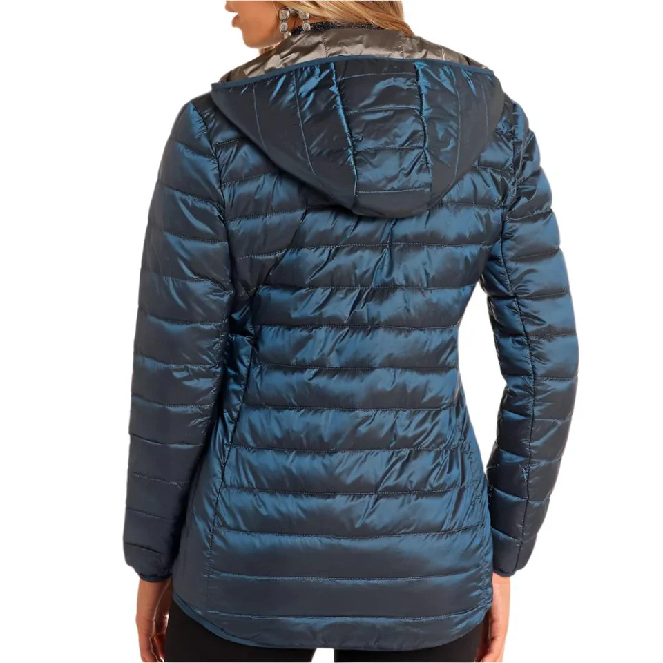 Powder River Outfitters Ladies Sapphire Blue Puffer Jacket DW92C04159-80