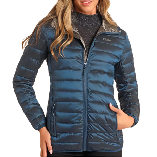 Powder River Outfitters Ladies Sapphire Blue Puffer Jacket DW92C04159-80