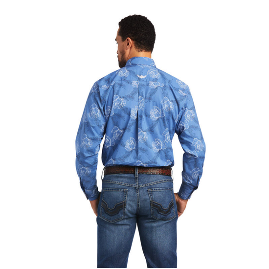 Ariat® Men's Relentless Headway Dutch Blue Button Down Shirt 10040714