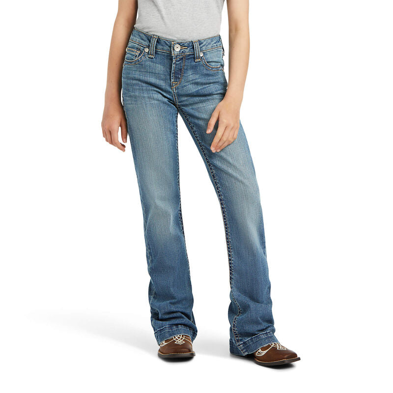 Ariat Girls Eleanor Whipstitch Bootcut Jeans - Cowpokes Western Shop