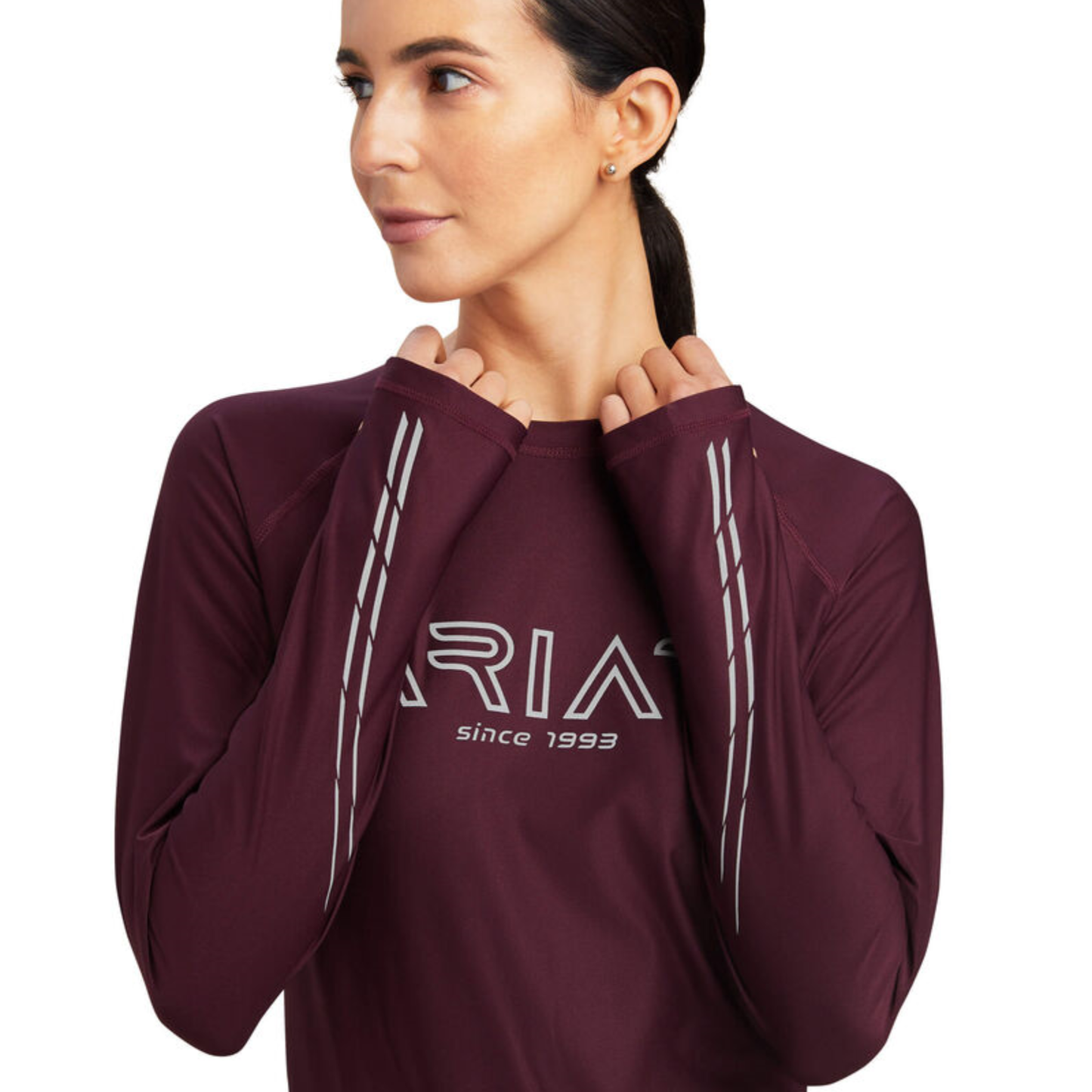 Ariat® Ladies Lumina Logo Mulberry Long Sleeve T-Shirt 10041255