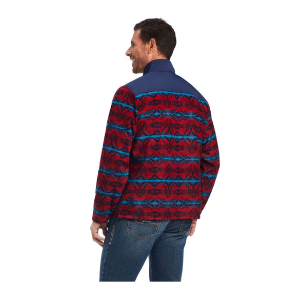 Ariat® Men's Multicolored Aztec Print 1/4 Zip Pullover 10041429