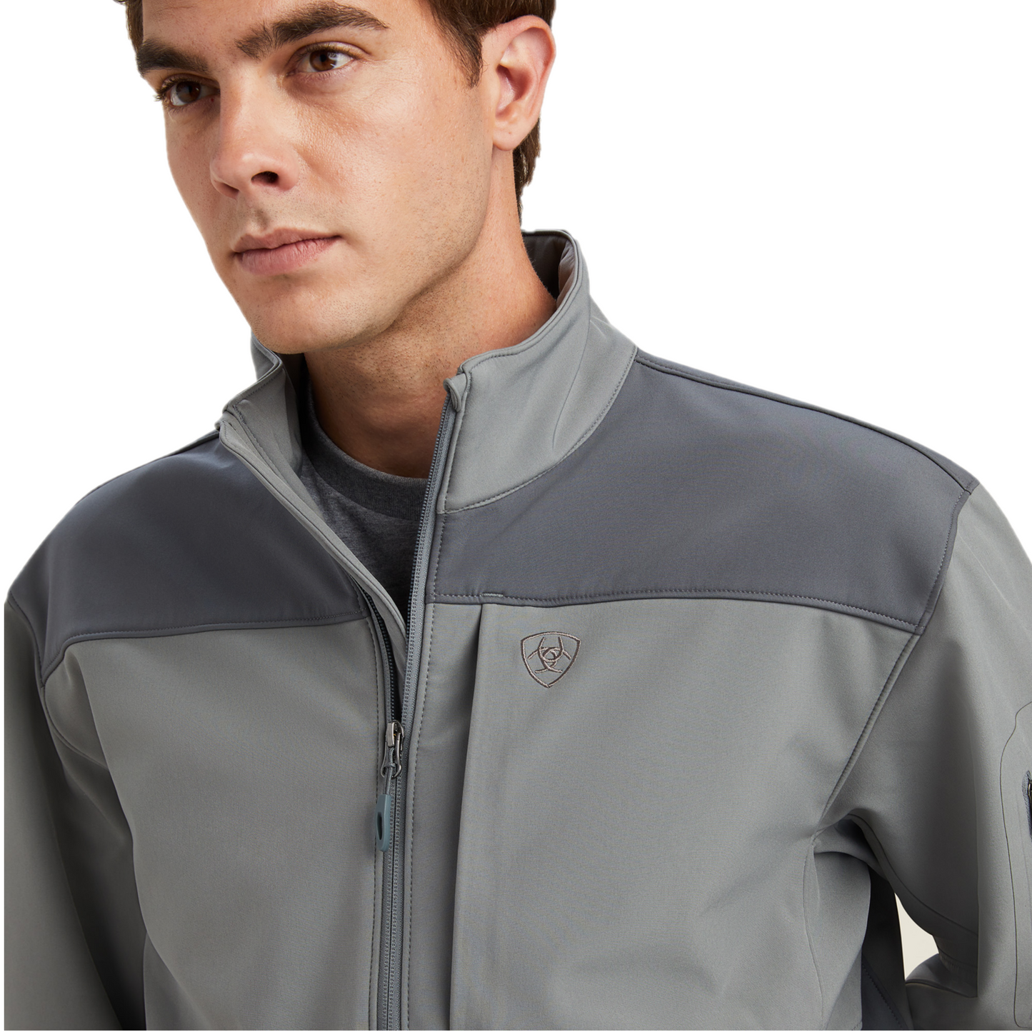 Ariat® Men's Vernon 2.0 Jetty Gray Softshell Jacket 10041609