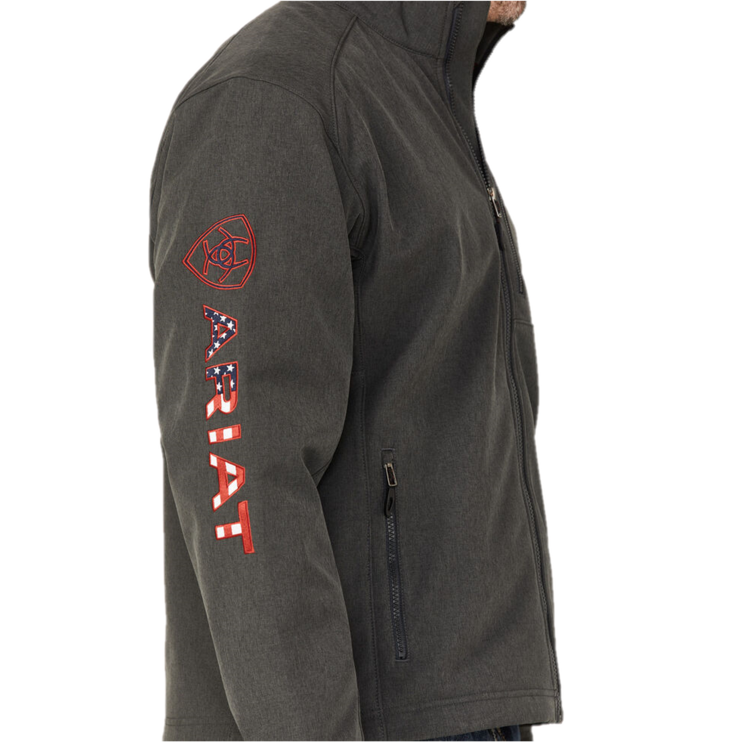 Ariat Men's Black Logo 2.0 Softshell Jacket - Tall