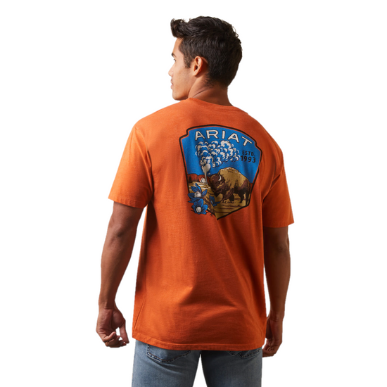 Ariat® Men's Old Faithful Adobe Heather Graphic T-Shirt 10044784