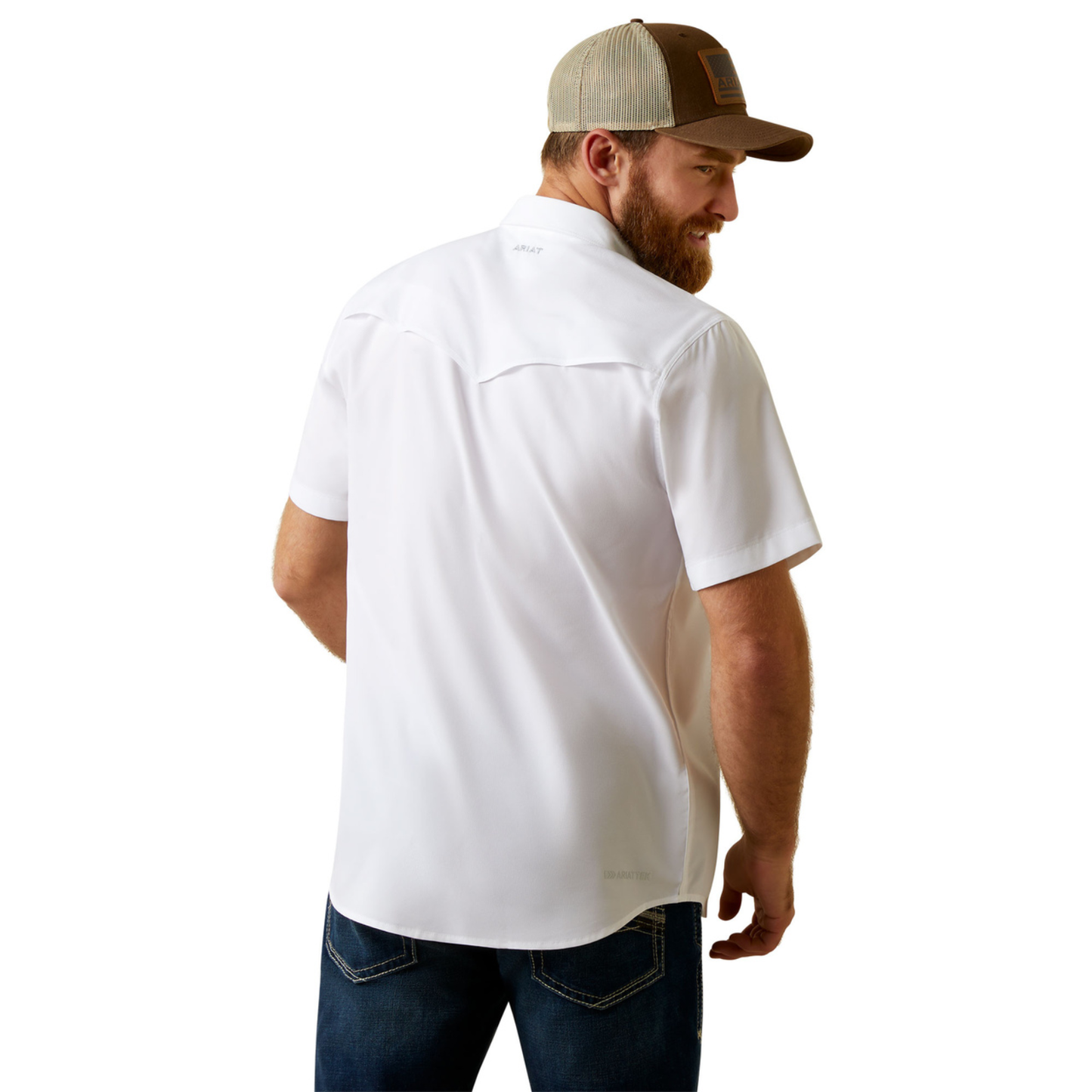 Ariat® Men's VentTEK™ Western Fitted White Button Down Shirt 10045037