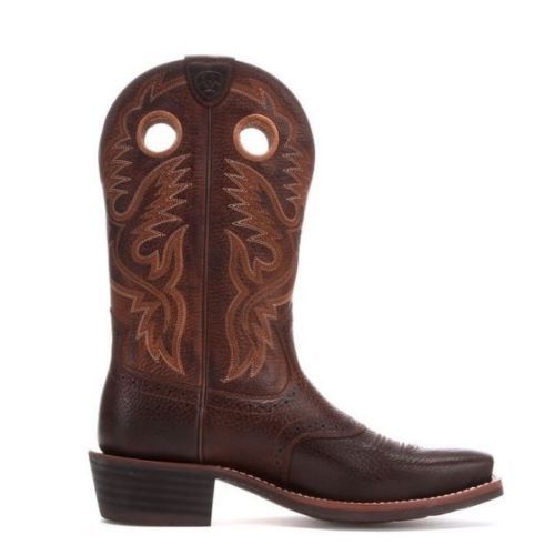 Buy Ariat Mens Heritage Western R-Toe Boots (10002204) Distressed Brown  Online Australia