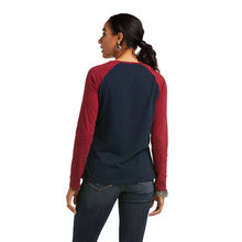 Ariat® Ladies Real Graphic Long Sleeve Dark Sapphire T-Shirt 10038062