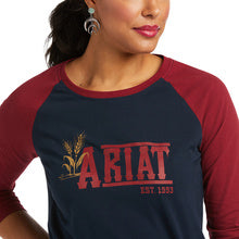 Ariat® Ladies Real Graphic Long Sleeve Dark Sapphire T-Shirt 10038062