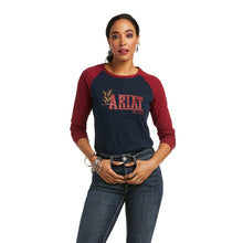 Ariat® Ladies Real Graphic Long Sleeve Dark Sapphire T-Shirt 10038062