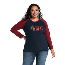 Ariat® Ladies Real Graphic Long Sleeve Dark Sapphire T-Shirt 10038062