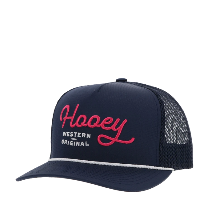 Hooey Men's OG 5 Panel Navy Trucker Cap 2360T-NV