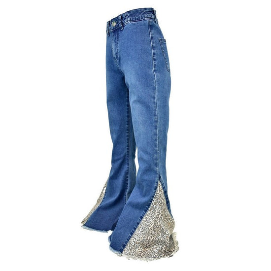 Cowgirl Hardware Yth Cow Print Side Ruffle Bell Bottom Jeans 402144-45 –  Rittels Western Wear