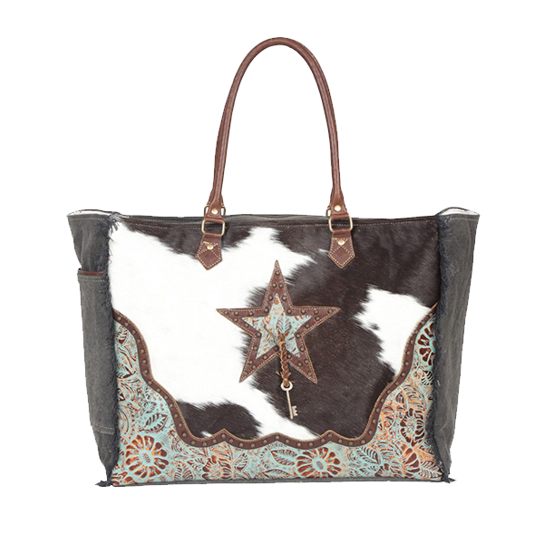 Myra Bag - Asterias Canvas & Hairon Bag