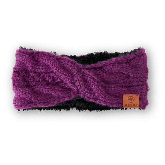 Ariat® Ladies Imperial Violet Cable Knoit Headband 10033367