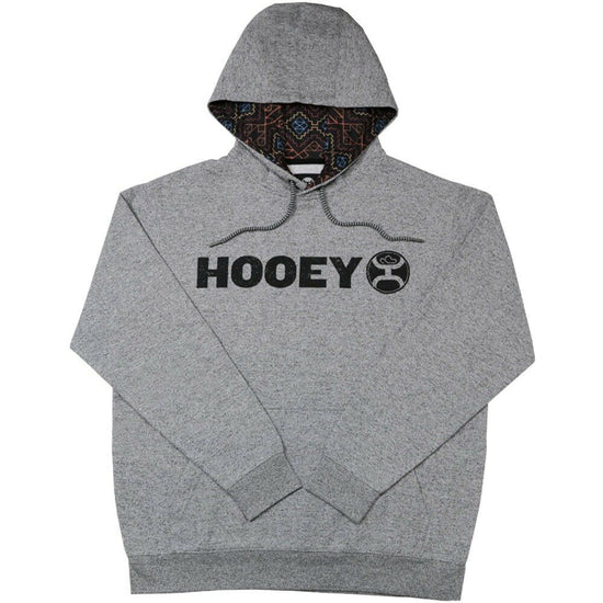 Hooey Men's Lock Up Grey & Black Hoodie HH1156GY