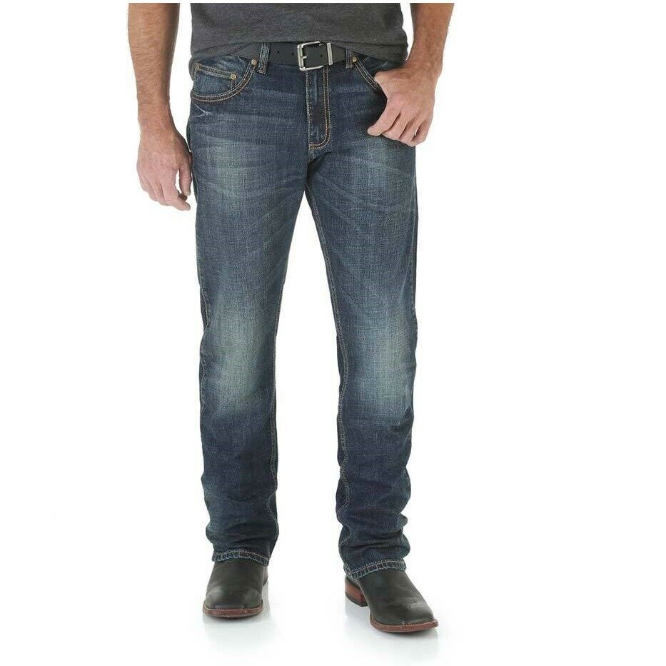 Wrangler Men's Retro Slim Fit Straight Leg Jeans WLT88BZ – Wild West ...