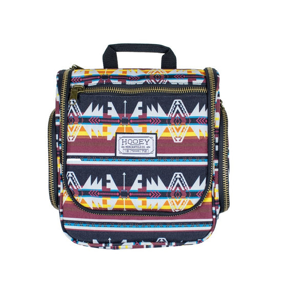 Hooey Cowboy Kit Burgundy Aztec Travel Toiletry Bag TB002