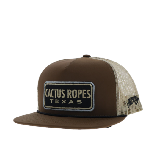 Hooey Men's Cactus Ropes 5 Panel Brown Trucker Cap CR094