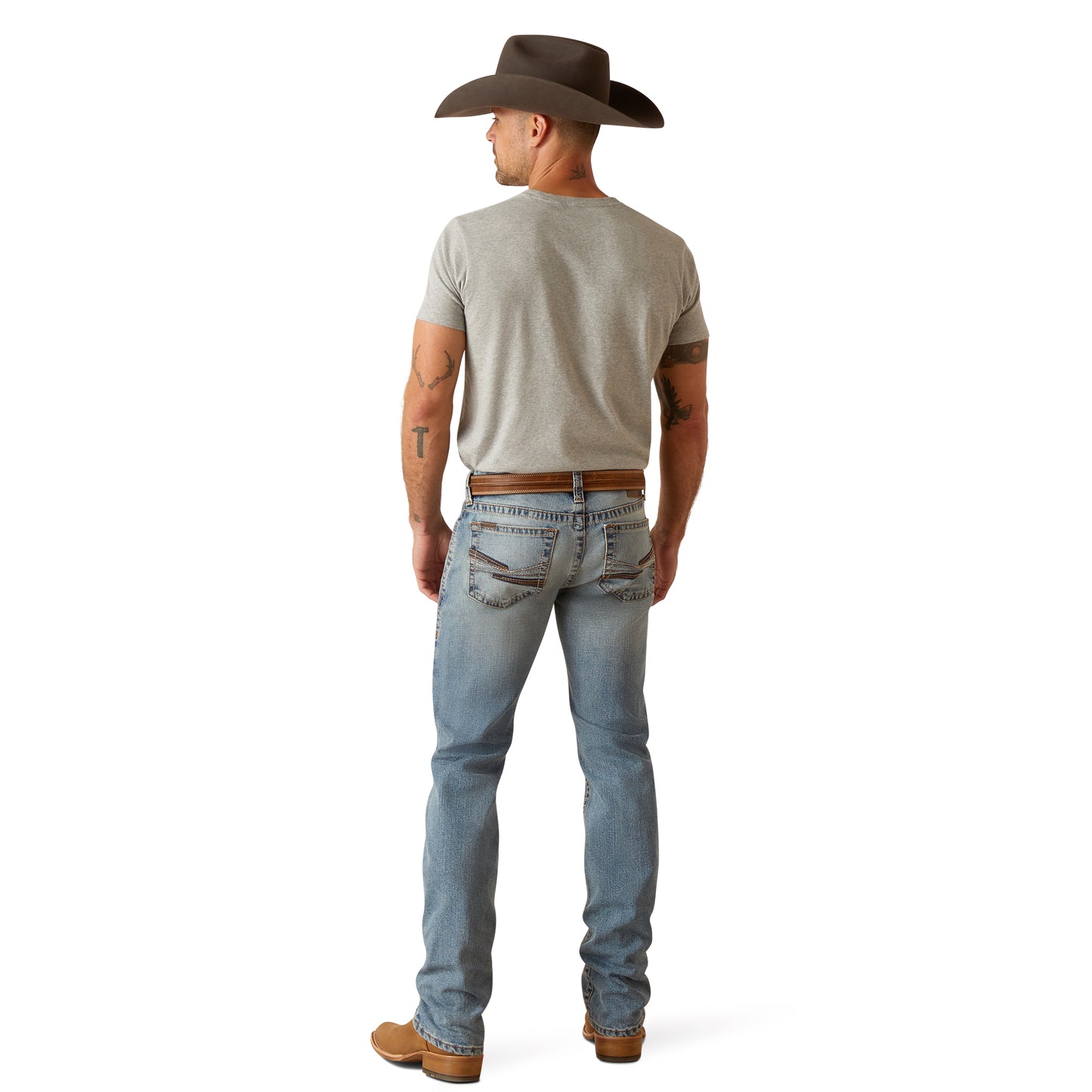 Western Cowboy Style Adjustable Button Jeans, Men's Waist Strap Pant, Trousers Elastic Belt for Small Jeans,Temu