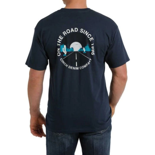 Cinch® Men's Short Sleeve "On The Road 1996" Navy T-Shirt MTT1690465