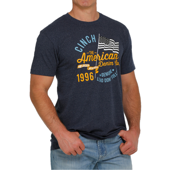 Cinch® Men's American Denim Tri-Color Graphic T-shirt MTT1690491