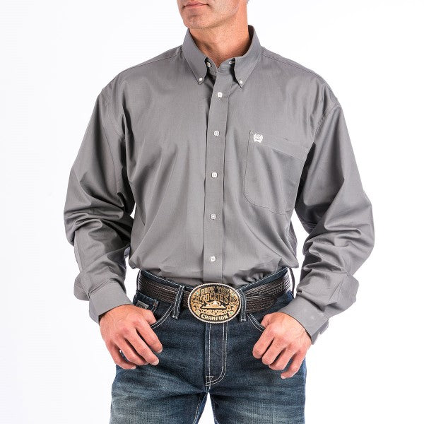 Cinch Men's Solid Grey Button Down Western Shirts MTW1104238 – Wild ...