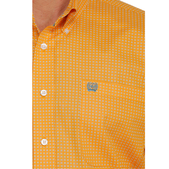 Cinch® Men's Stretch Orange Button Down Shirt MTW1105419