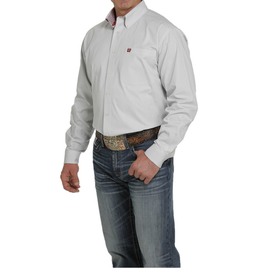 Cinch® Men's Light Blue Pinstripe Button Down Shirt MTW1105464