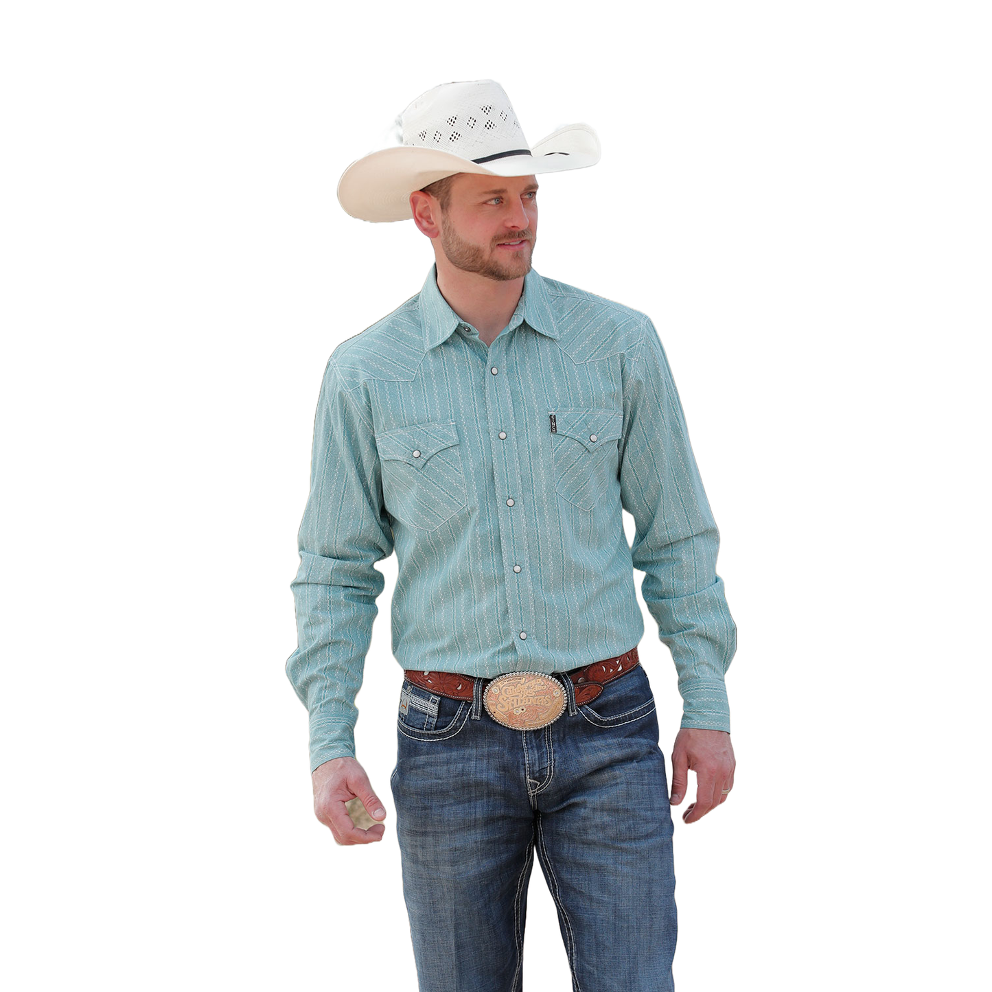 Cinch Men's Blue Stripe Modern Fit Snap Shirt MTW1303074 – Wild West Boot  Store