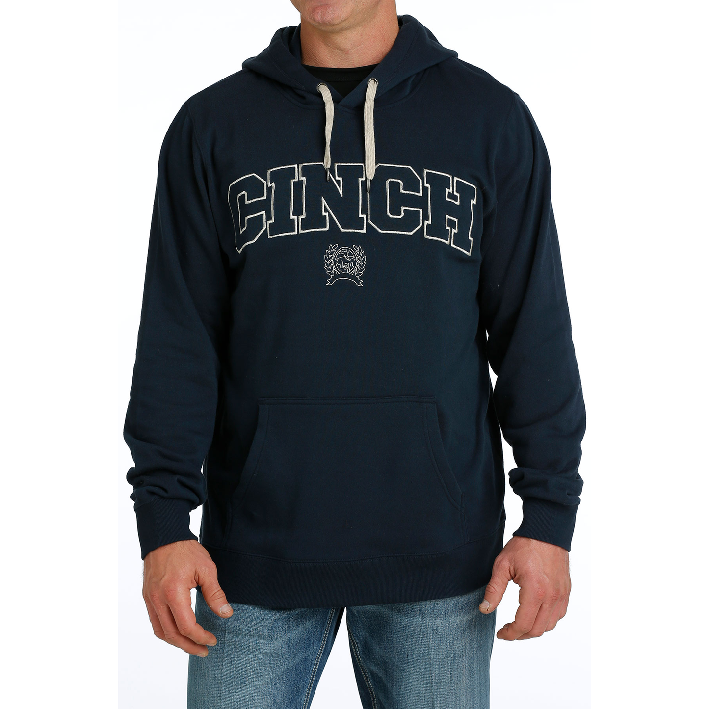 Cinch Men's Navy Graphic Logo Pullover Hoodie MWK1206025