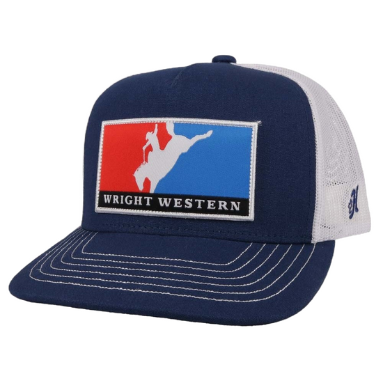 Hooey Men's Wright Brothers Navy & White Trucker Cap WB003