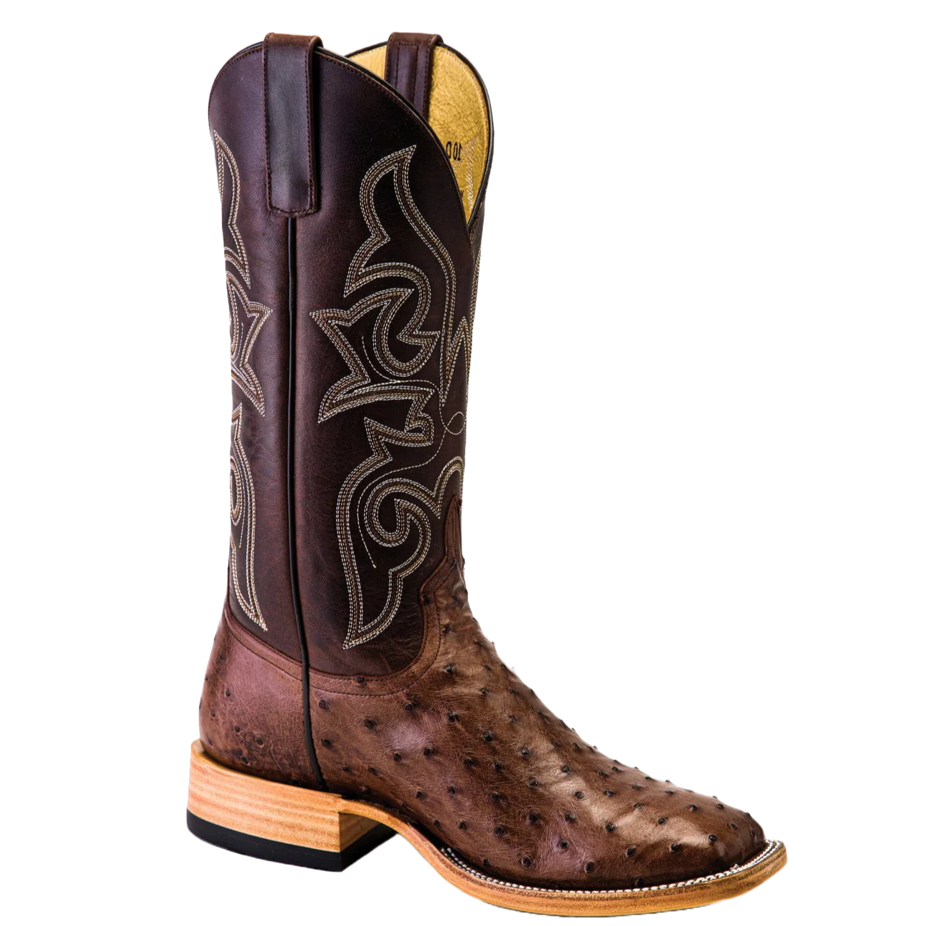 Horse Power Top Hand Kango Tobacco Brown Ostrich Boots HP8001