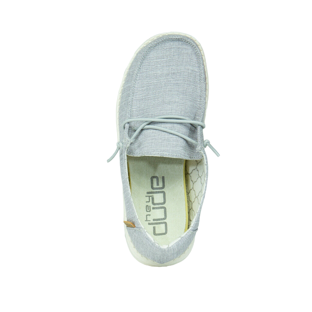Hey Dude Kid's Wendy Linen Casual Shoes - Gray