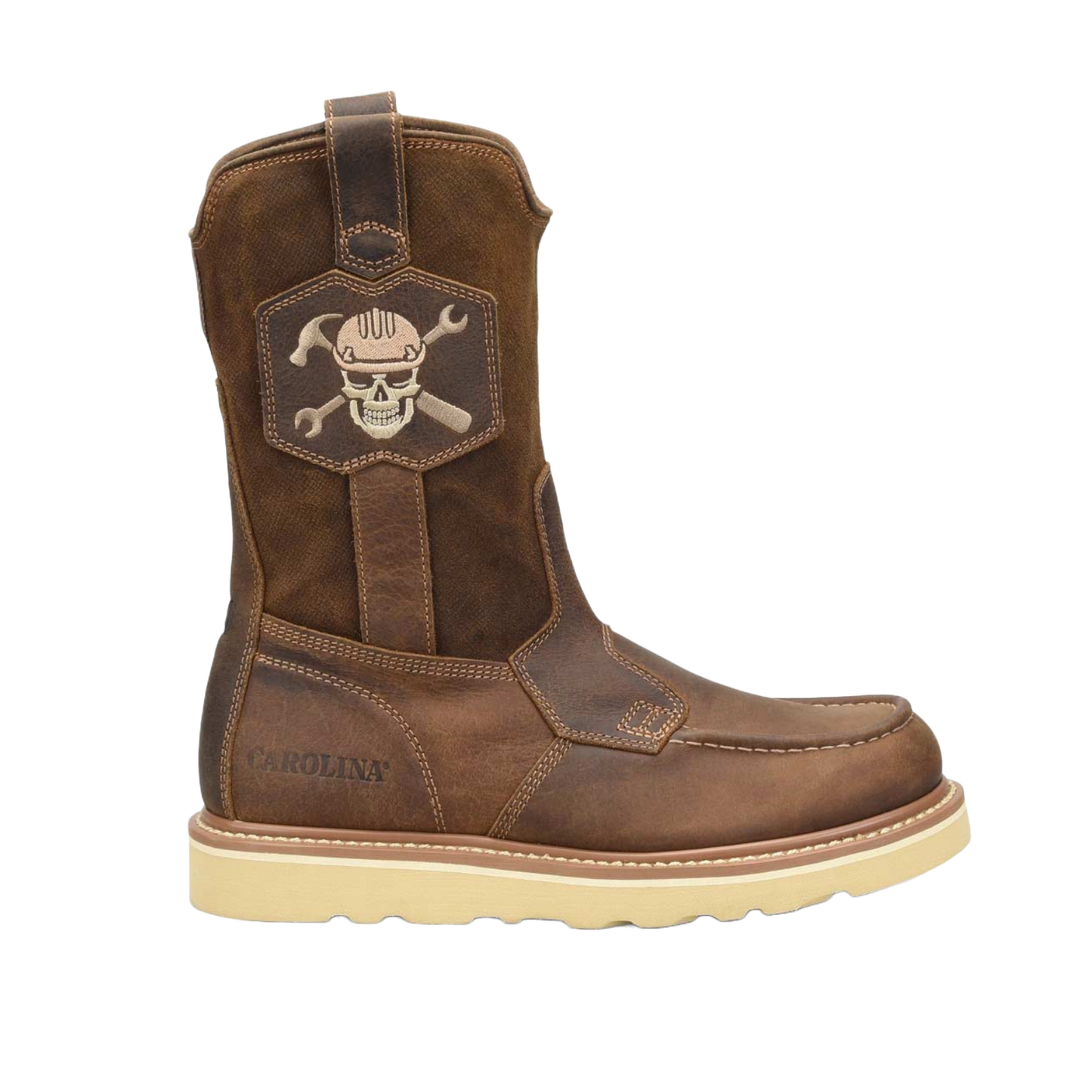 Carolina® Men's 10 Inch Flatiron Ranch Dark Brown Work Boots
