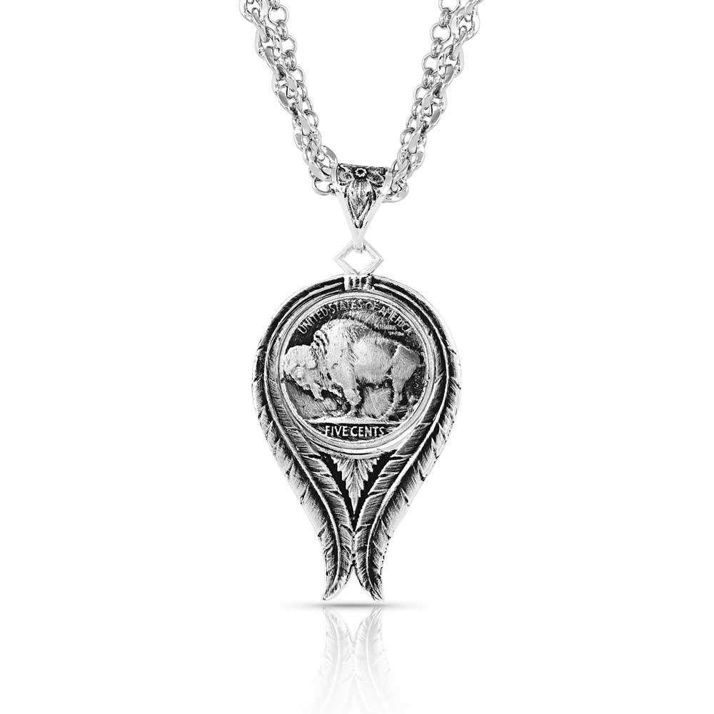 NIB Montana Silversmiths Necklace Silver Monogram Initial C #NC4026C $ale