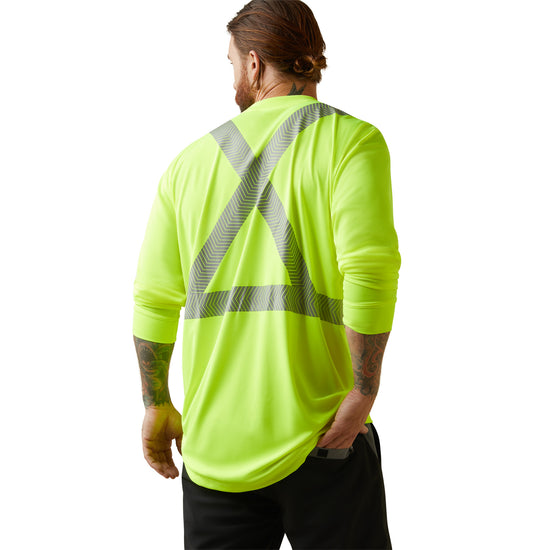 Ariat® Men's Rebar Hi-Vis ANSI Yellow Long Sleeve T-Shirt 10043823