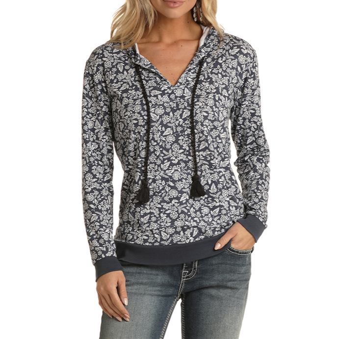 Ladies hotsell floral hoodie