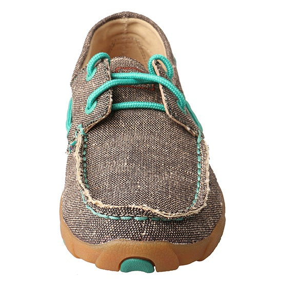 Twisted X Ladies Dust/Teal ECO Driving Moc WDM0085 - Wild West Boot Store