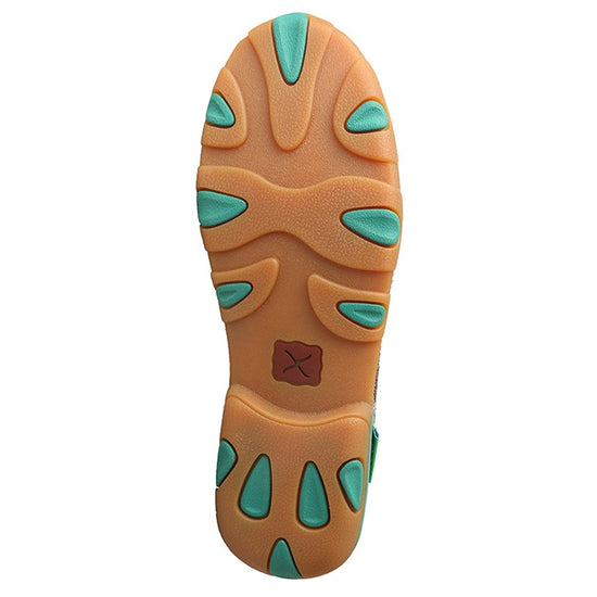 Twisted X Ladies Dust/Teal ECO Driving Moc WDM0085 - Wild West Boot Store